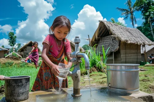Accès à l'eau potable  :  enjeu vital pour le développement et la sécurité humaine.