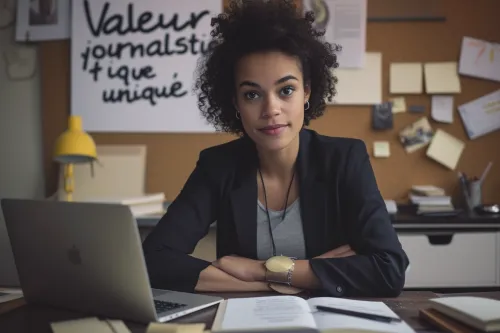 Assemblage créatif d'éléments distincts pour forger une proposition de valeur journalistique incomparable.