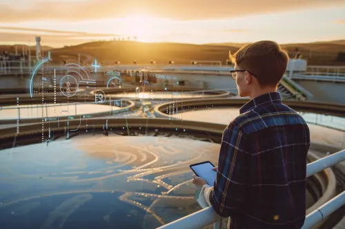 Système de purification d'eau innovant, utilisant des technologies de pointe pour sa préservation et sa distribution.