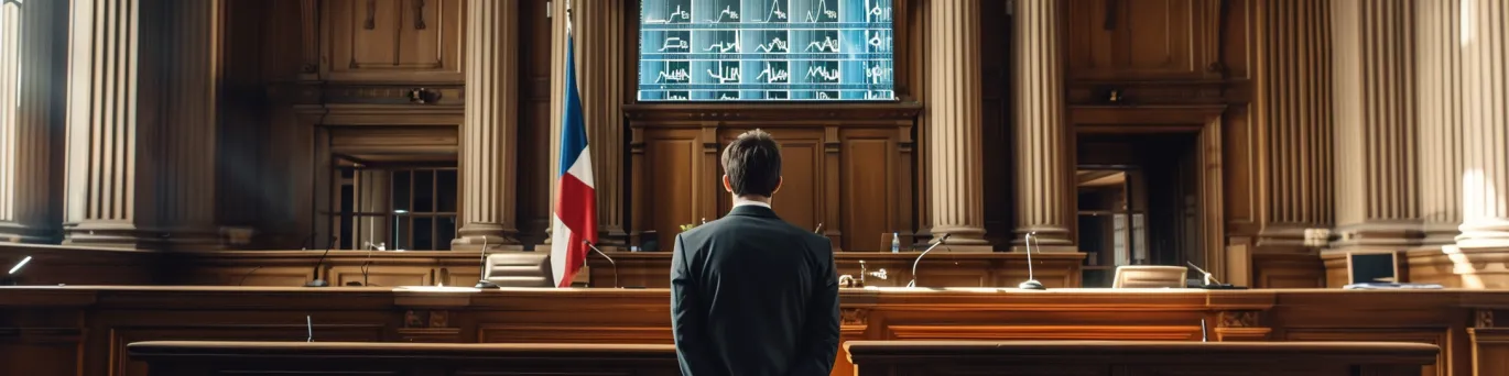 Justice prédictive :  une IA influençant des balances de justice traditionnelles, interrogeant l'équité des procès et vos droits.