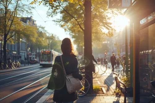 Une main délicatement en train de planter un jeune plant symbolisant l'impact puissant de chaque geste écologique quotidien.