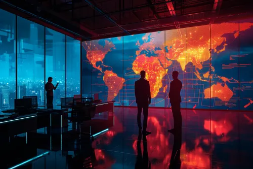 Visualisation impactante d'un monopole sur l'approvisionnement et ses graves répercussions économiques mondiales.