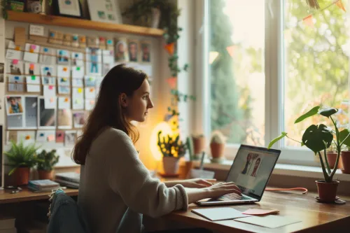 Un groupe d'amis souriants partageant un moment de convivialité, symbolisant des liens sociaux épanouissants.