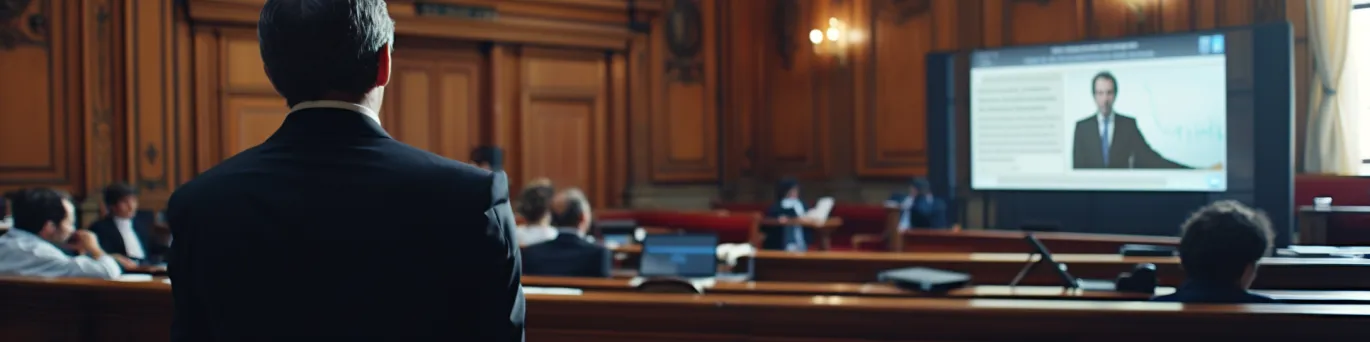 Image symbolisant l'analyse cruciale d'une preuve numérique en procès pour décrypter la vérité juridique.