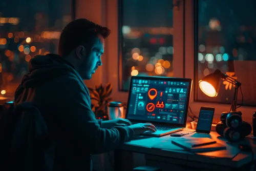 Représentation visuelle des menaces cybernétiques majeures ciblant la sécurité numérique des PME.