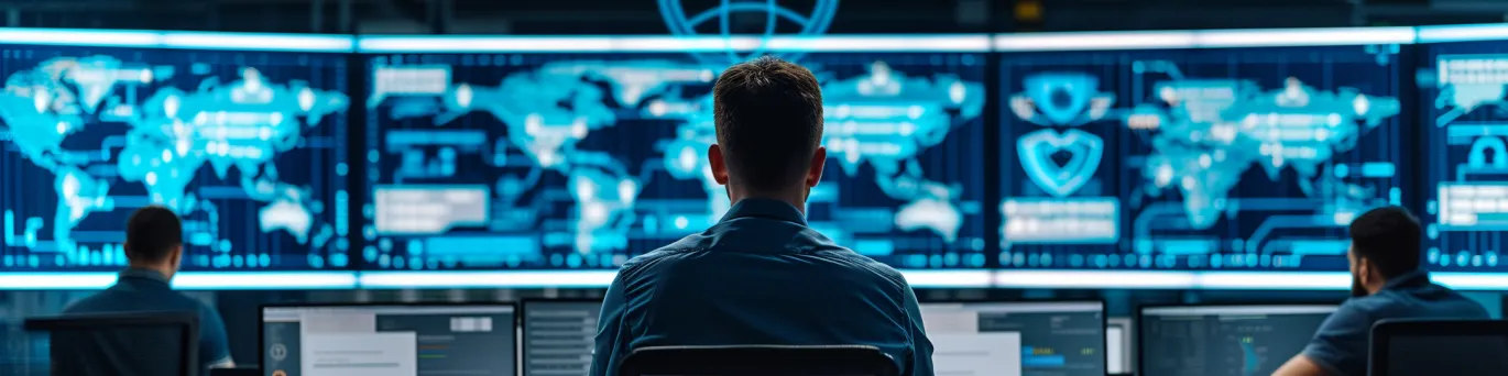 Bouclier numérique protégeant des serveurs d'entreprise contre le ransomware et les fuites. Essentiel pour la protection cyber PME.